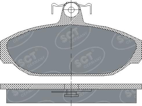 SCT-MANNOL SP 165 PR - Гальмівні колодки, дискові гальма autocars.com.ua