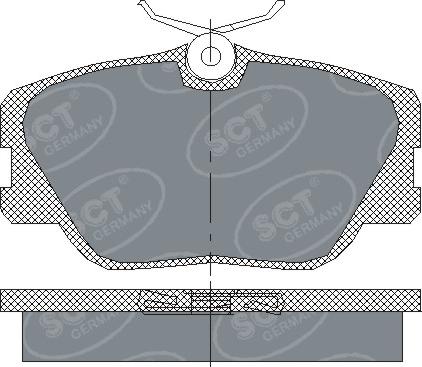 SCT-MANNOL SP 167 PR - Гальмівні колодки, дискові гальма autocars.com.ua