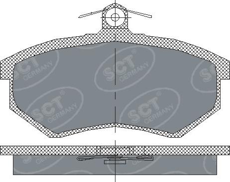 SCT-MANNOL SP 175 PR - Тормозные колодки, дисковые, комплект avtokuzovplus.com.ua