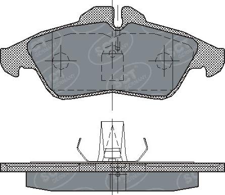 SCT-MANNOL SP 177 - Тормозные колодки, дисковые, комплект avtokuzovplus.com.ua