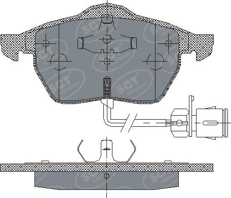 SCT-MANNOL SP 178 PR - Тормозные колодки, дисковые, комплект avtokuzovplus.com.ua