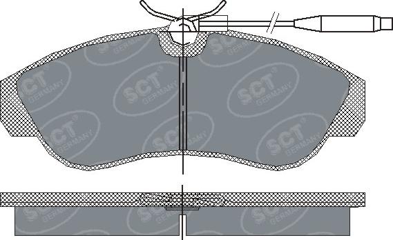 SCT-MANNOL SP 183 PR - Гальмівні колодки, дискові гальма autocars.com.ua