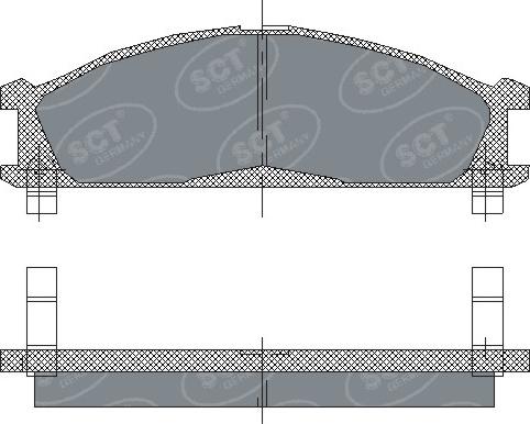 SCT-MANNOL SP 185 PR - Тормозные колодки, дисковые, комплект avtokuzovplus.com.ua