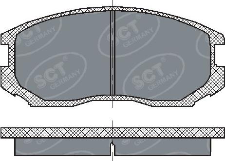 SCT-MANNOL SP 196 PR - Гальмівні колодки, дискові гальма autocars.com.ua