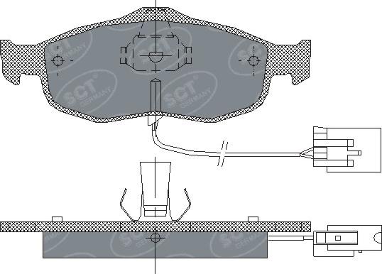 SCT-MANNOL SP 204 PR - Гальмівні колодки, дискові гальма autocars.com.ua