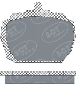 SCT-MANNOL SP231 - Тормозные колодки, дисковые, комплект avtokuzovplus.com.ua