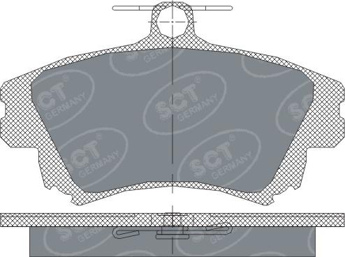 SCT-MANNOL SP240 - Гальмівні колодки, дискові гальма autocars.com.ua