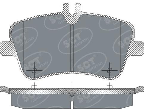 SCT-MANNOL SP 246 - Гальмівні колодки, дискові гальма autocars.com.ua