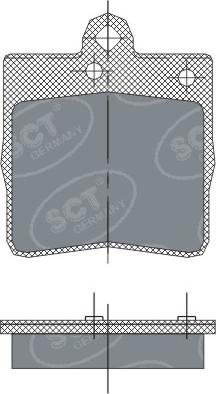 SCT-MANNOL SP 247 - Тормозные колодки, дисковые, комплект autodnr.net