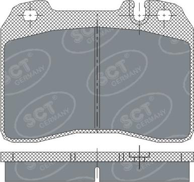 SCT-MANNOL SP 249 PR - Тормозные колодки, дисковые, комплект autodnr.net