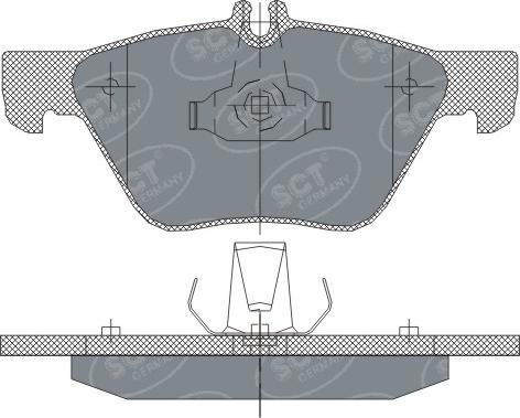 SCT-MANNOL SP 254 PR - Гальмівні колодки, дискові гальма autocars.com.ua