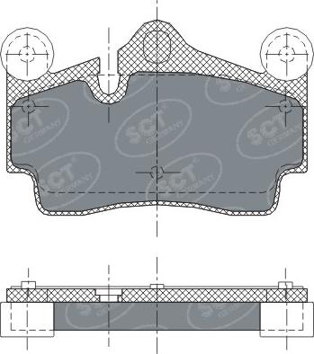 SCT-MANNOL SP 276 PR - Тормозные колодки, дисковые, комплект autodnr.net