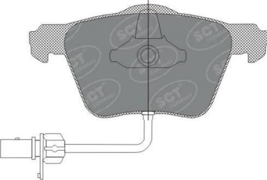 SCT-MANNOL SP 282 PR - Гальмівні колодки, дискові гальма autocars.com.ua