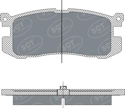 SCT-MANNOL SP 283 PR - Тормозные колодки, дисковые, комплект avtokuzovplus.com.ua