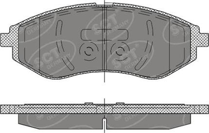 SCT-MANNOL SP 290 PR - Тормозные колодки, дисковые, комплект avtokuzovplus.com.ua