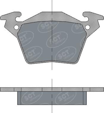 SCT-MANNOL SP 302 PR - Гальмівні колодки, дискові гальма autocars.com.ua