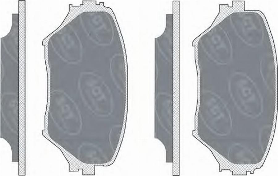 SCT-MANNOL SP 308 - Тормозные колодки, дисковые, комплект autodnr.net