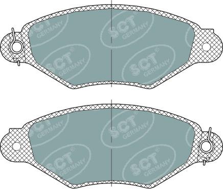 SCT-MANNOL SP 312 PR - Гальмівні колодки, дискові гальма autocars.com.ua