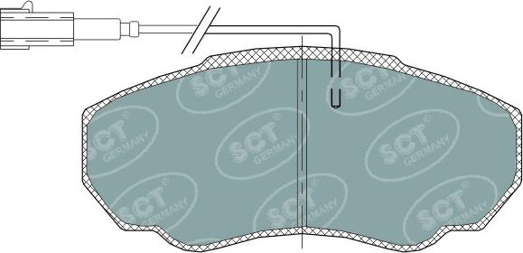 SCT-MANNOL SP 318 PR - Тормозные колодки, дисковые, комплект avtokuzovplus.com.ua