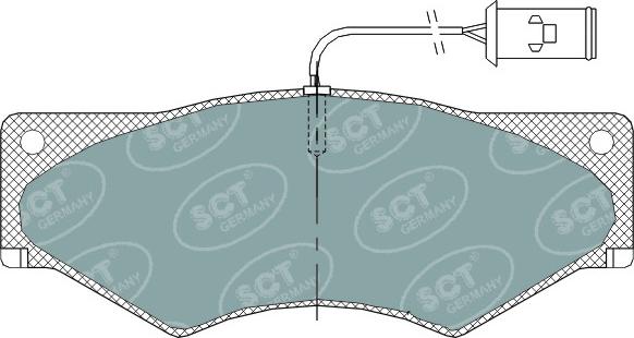 SCT-MANNOL SP 319 PR - Тормозные колодки, дисковые, комплект avtokuzovplus.com.ua