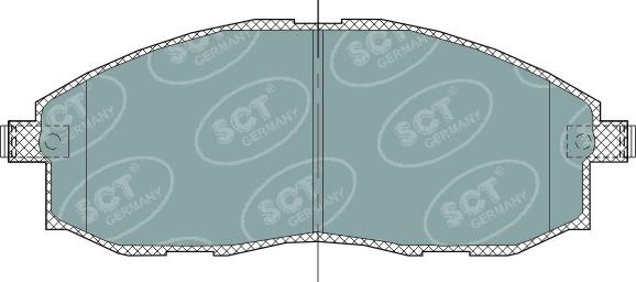 SCT-MANNOL SP 324 PR - Тормозные колодки, дисковые, комплект autodnr.net