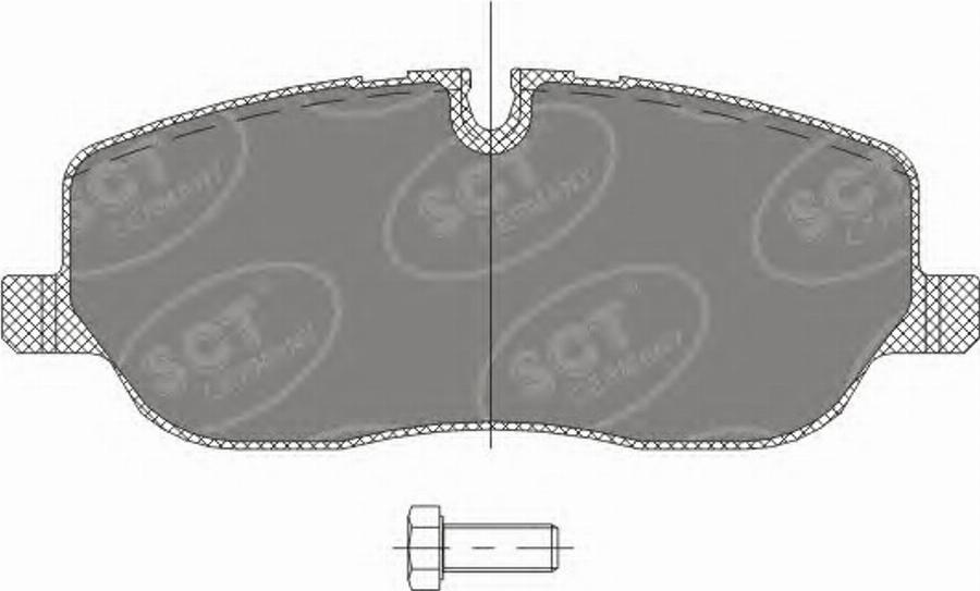 SCT-MANNOL SP329 - Тормозные колодки, дисковые, комплект autodnr.net