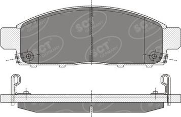 SCT-MANNOL SP 333 PR - Гальмівні колодки, дискові гальма autocars.com.ua