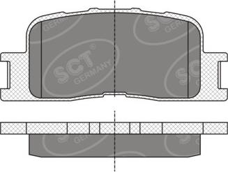 SCT-MANNOL SP 334 PR - Гальмівні колодки, дискові гальма autocars.com.ua