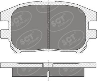 SCT-MANNOL SP 347 PR - Тормозные колодки, дисковые, комплект avtokuzovplus.com.ua