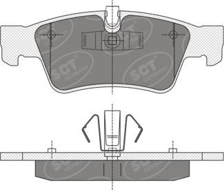 SCT-MANNOL SP 353 PR - Тормозные колодки, дисковые, комплект autodnr.net