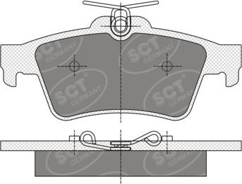 SCT-MANNOL SP 357 - Гальмівні колодки, дискові гальма autocars.com.ua