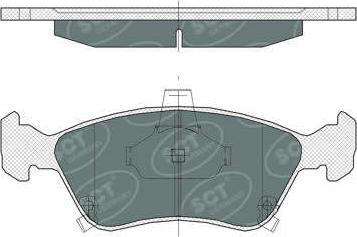 SCT-MANNOL SP 362 PR - Гальмівні колодки, дискові гальма autocars.com.ua