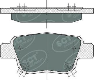 SCT-MANNOL SP 369 PR - Гальмівні колодки, дискові гальма autocars.com.ua