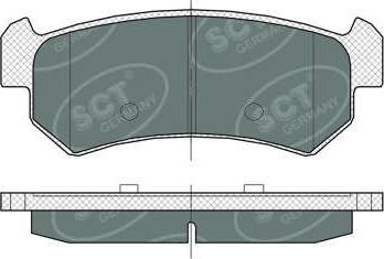 SCT-MANNOL SP 376 PR - Тормозные колодки, дисковые, комплект avtokuzovplus.com.ua