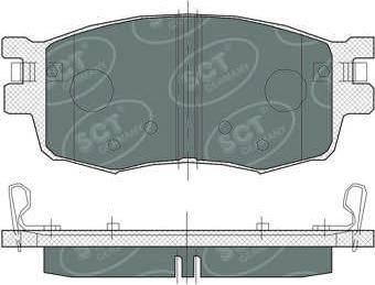 SCT-MANNOL SP 379 PR - Гальмівні колодки, дискові гальма autocars.com.ua