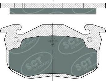 SCT-MANNOL SP 385 PR - Тормозные колодки, дисковые, комплект autodnr.net