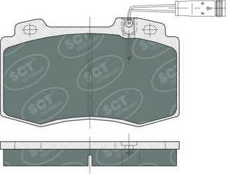 SCT-MANNOL SP 388 PR - Гальмівні колодки, дискові гальма autocars.com.ua