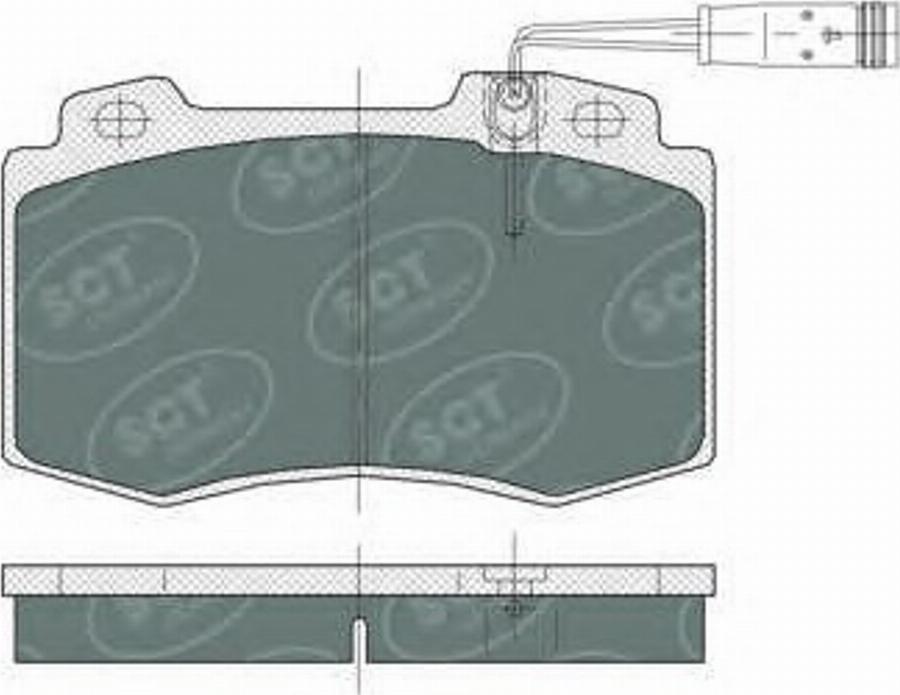 SCT-MANNOL SP 388 - Тормозные колодки, дисковые, комплект avtokuzovplus.com.ua