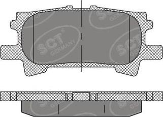 SCT-MANNOL SP 394 PR - Гальмівні колодки, дискові гальма autocars.com.ua