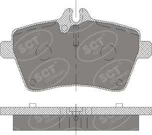 SCT-MANNOL SP 409 PR - Тормозные колодки, дисковые, комплект avtokuzovplus.com.ua