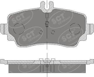 SCT-MANNOL SP 411 PR - Гальмівні колодки, дискові гальма autocars.com.ua