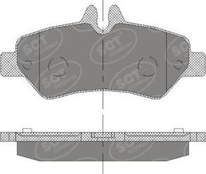 SCT-MANNOL SP 413 PR - Тормозные колодки, дисковые, комплект autodnr.net