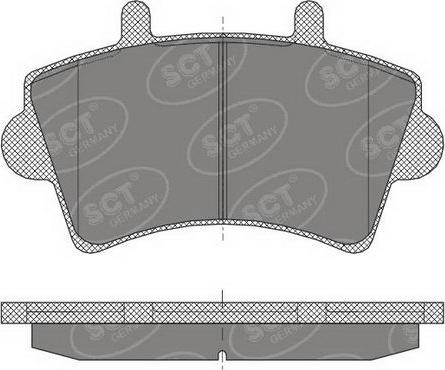 SCT-MANNOL SP 419 PR - Гальмівні колодки, дискові гальма autocars.com.ua