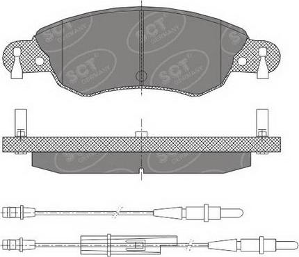 SCT-MANNOL SP 420 PR - Тормозные колодки, дисковые, комплект avtokuzovplus.com.ua