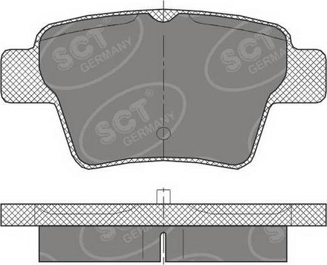 SCT-MANNOL SP 456 PR - Гальмівні колодки, дискові гальма autocars.com.ua