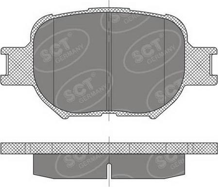 SCT-MANNOL SP 467 PR - Тормозные колодки, дисковые, комплект avtokuzovplus.com.ua