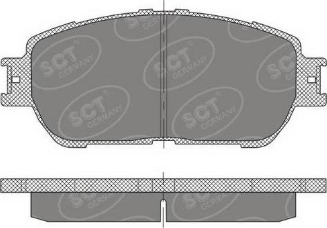 SCT-MANNOL SP 474 PR - Гальмівні колодки, дискові гальма autocars.com.ua