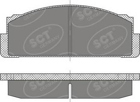 SCT-MANNOL SP 486 PR - Тормозные колодки, дисковые, комплект avtokuzovplus.com.ua