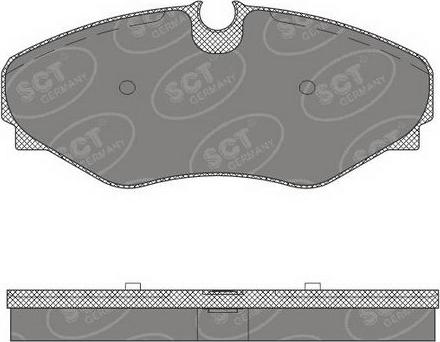 SCT-MANNOL SP 495 PR - Тормозные колодки, дисковые, комплект avtokuzovplus.com.ua