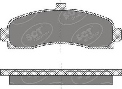 SCT-MANNOL SP 498 PR - Гальмівні колодки, дискові гальма autocars.com.ua